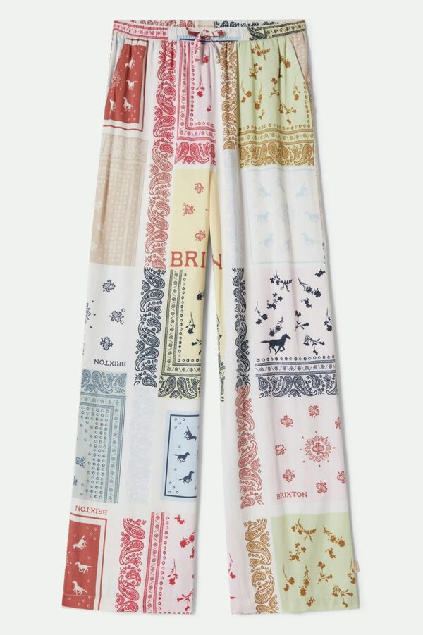 Silky Hudson Lounge Pant - Multi Color Bandana - Image 2