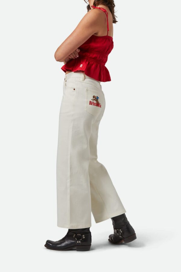 Margo Cropped 5-Pocket Pant - Off White - Image 6