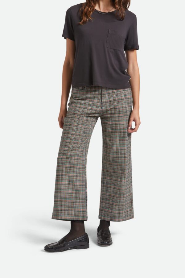 Margo Cropped 5-Pocket Pant - Multi Stripe/Plaid - Image 3
