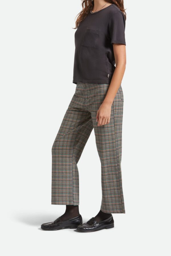 Margo Cropped 5-Pocket Pant - Multi Stripe/Plaid - Image 4